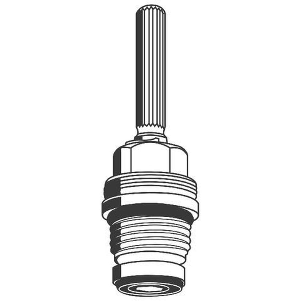 Chrome 1/2" cartridge with vertical grooved lever handle for Grohe faucet repair.