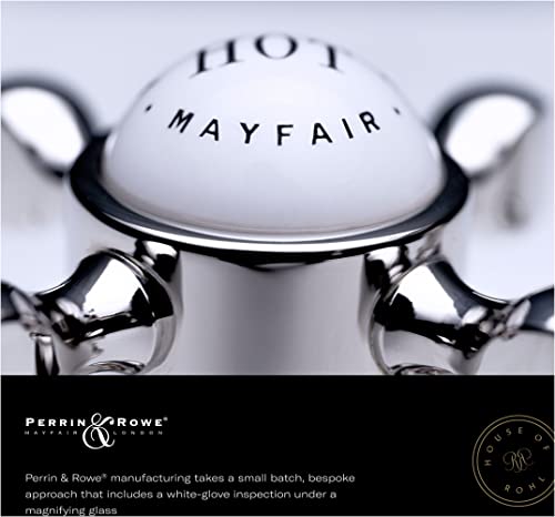 Satin English gold soap dispenser with white dome top, dual handles, and black accents.