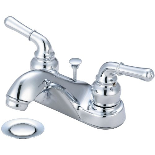 Olympia Faucets Accent 1.2 GPM Two Handle Bathroom Faucet with Pop-Up Drain in Chrome - L-7240