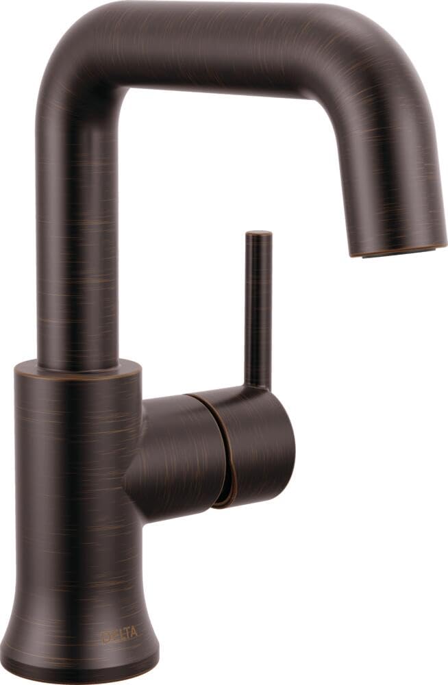 Delta Trinsic 1.2 GPM Single Hole Bathroom Faucet with Drain