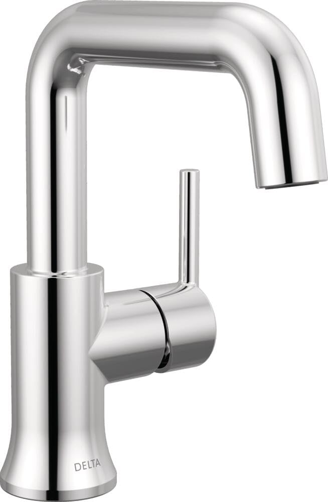 Delta Trinsic 1.2 GPM Single Hole Bathroom Faucet with Drain