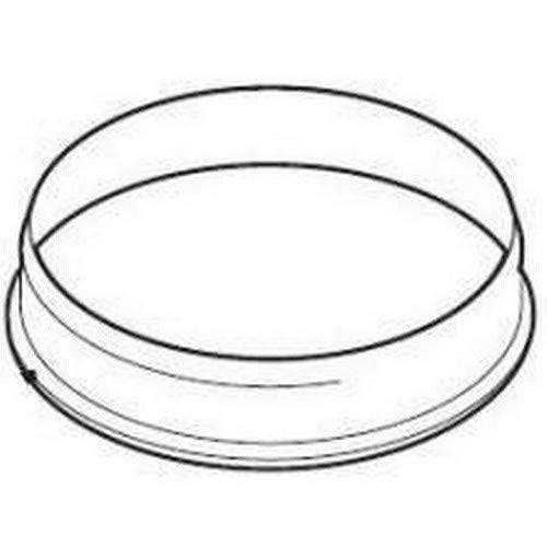 Chrome-finished large glide ring with dual grooves and rounded edges, shown in three-quarter view.