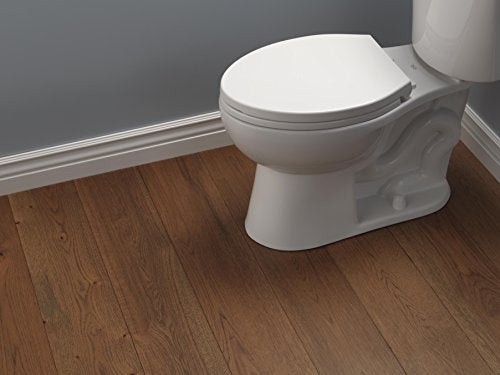 Delta Morgan 810903-WH Elongated Standard Close Toilet Seat in White Finish