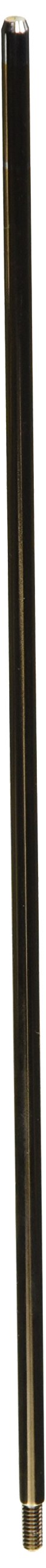Champagne bronze lift rod with threaded connection and cylindrical shaft for bathroom fixtures.