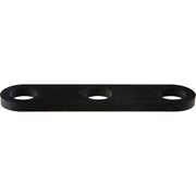 Black rubber stabilization plate with three evenly spaced circular mounting holes.