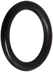 Black rubber o-ring with thick profile and smooth surface finish.