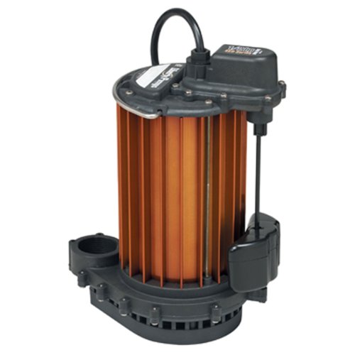 Liberty Pumps Model 451 submersible sump pump with copper-colored cylindrical body, black motor housing, and attached power c
