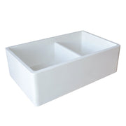 Native Trails NSKD3321-P Farmhouse Double Bowl Kitchen Sink: Pearl