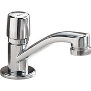 Commercial HDF 701LF-HDF Single Handle Metering Faucet - Single Handle Knob: Chrome