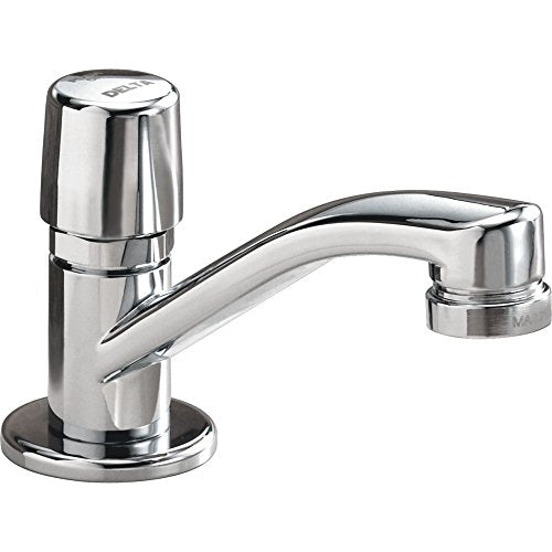 Commercial HDF 701LF-HDF Single Handle Metering Faucet - Single Handle Knob: Chrome