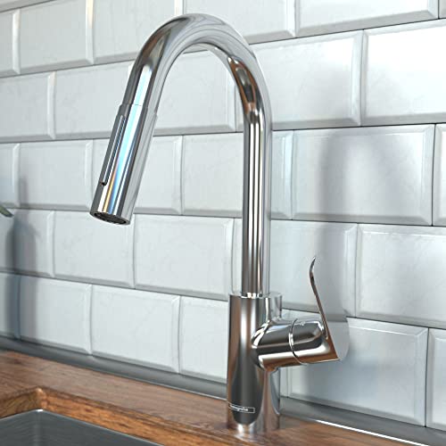 Hansgrohe 04506251 Focus Prep Kitchen Faucet, 2-Spray Pull-Down, 1.75 GPM in Brushed Gold Optic