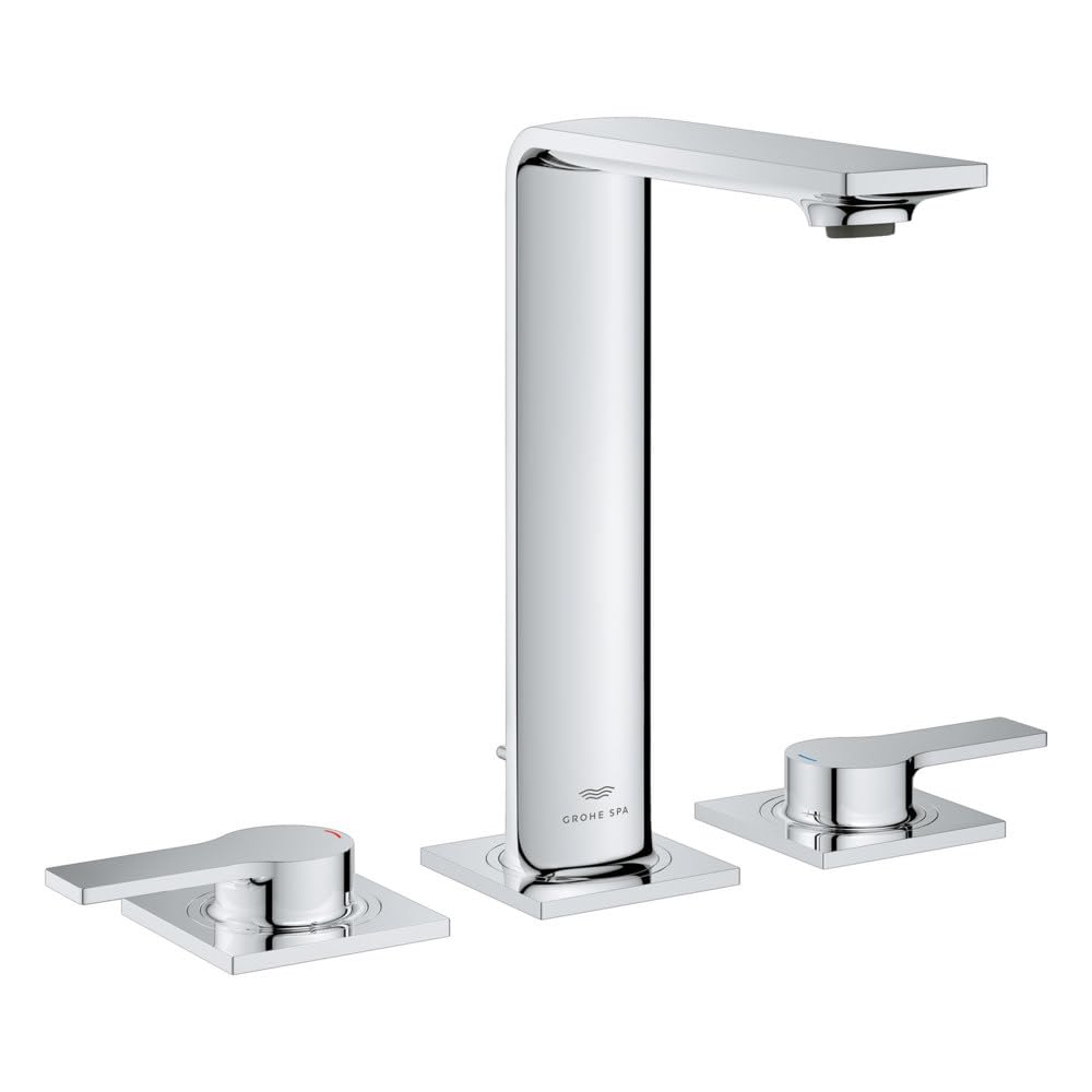 Grohe Allure 20584001 Allure 8-inch Widespread 2-Handle M-Size Bathroom Faucet 1.2 GPM in Grohe Chrome