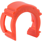 Red Sharkbite push-to-connect disconnect tool with 1-1/4 inch opening and grip handles.