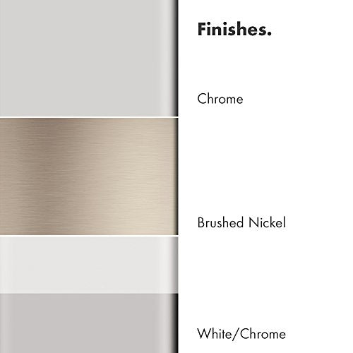 Brushed nickel finish sample showing matte metallic surface texture.
