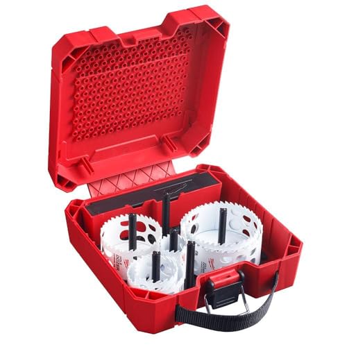 Milwaukee 49-22-3077 9 PC HOLE DOZER with Carbide Teeth Large Diameter Hole Saw Kit