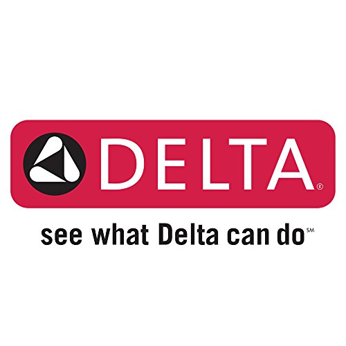 Chrome metal lever handle accent kit with Delta logo and branding on packaging.