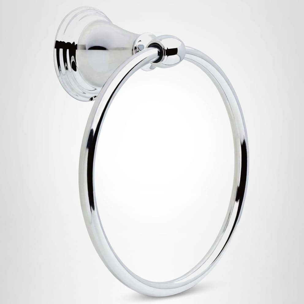 Closeout Open Box Delta Windemere Towel Ring in Chrome Finish - 70046