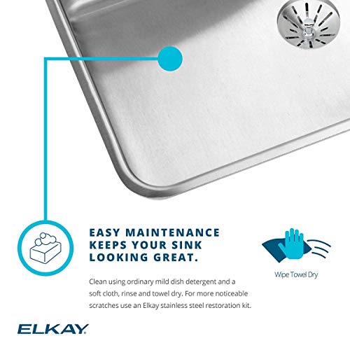 Stainless steel drop-in sink with single bowl, rounded corners, and three pre-drilled holes for faucet mounting.