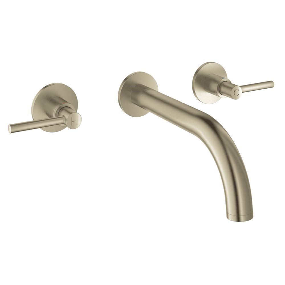 Grohe Atrio 20663000 2-Handle Wall Mount Faucet 1.2 GPM in Grohe Chrome