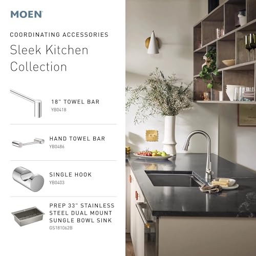 Moen Sleek Pre-Rinse Pull-Down Kitchen Faucet in Spot Resist Stainless - 5925SRS