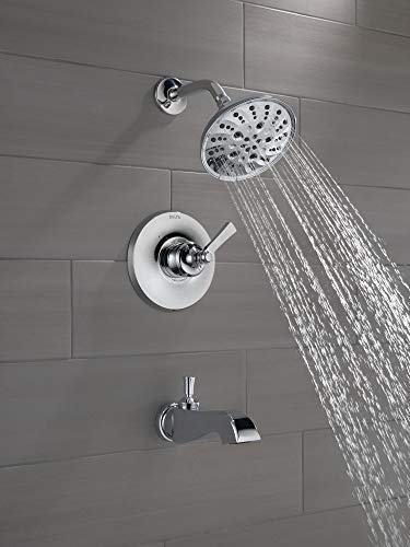 Delta Dorval H566BL Handle - 1L Volume FM Tub Filler/ 14S in Matte Black Finish
