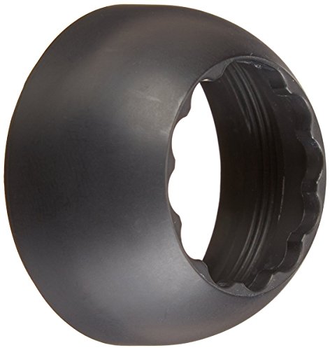 Matte black bonnet cap with threaded interior connection and rounded dome shape.