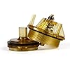 Brass valve assembly kit with bonnet and poppet components for 1 and 1 1/4 inch Febco backflow preventers.