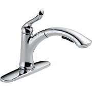 Delta Linden Single Handle Pull-Out Low-Arc Kitchen Faucet
