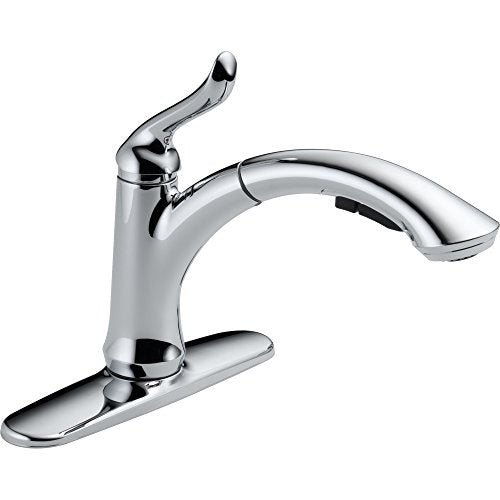 Delta Linden Single Handle Pull-Out Low-Arc Kitchen Faucet