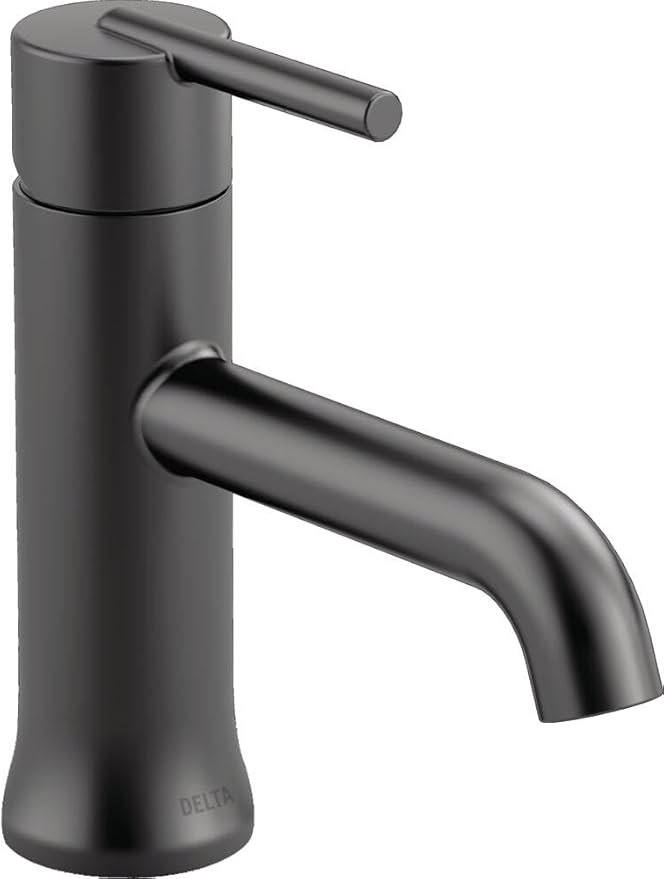 Delta Trinsic Single Handle Bathroom Faucet with Lever Handle & Metal Drain & Pop Up