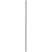 Stainless steel lift rod with tapered design and pointed top for bathroom sink drain assembly.