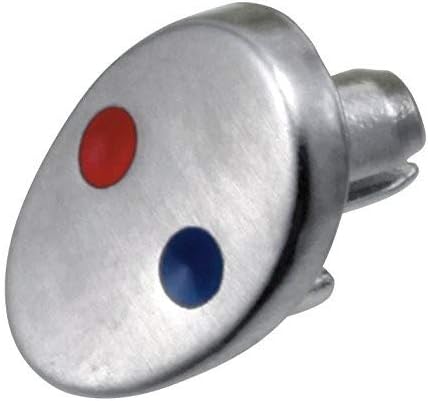 Delta Pilar RP53879 Button - Red / Blue - Finished in Chrome Finish