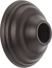 Round Venetian bronze shower flange with Victorian styling and center opening.