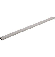 Chrome slide bar with mounting brackets at each end, angled view.