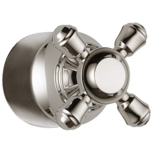 Delta Cassidy H595PN Metal Cross Handle Kit - Transfer Valve in Polished Nickel Finish