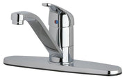 Chicago Faucets 431 Series Deck Mounted Single Handle Faucet with 8 in. Centers in Chrome - 431-ABCP