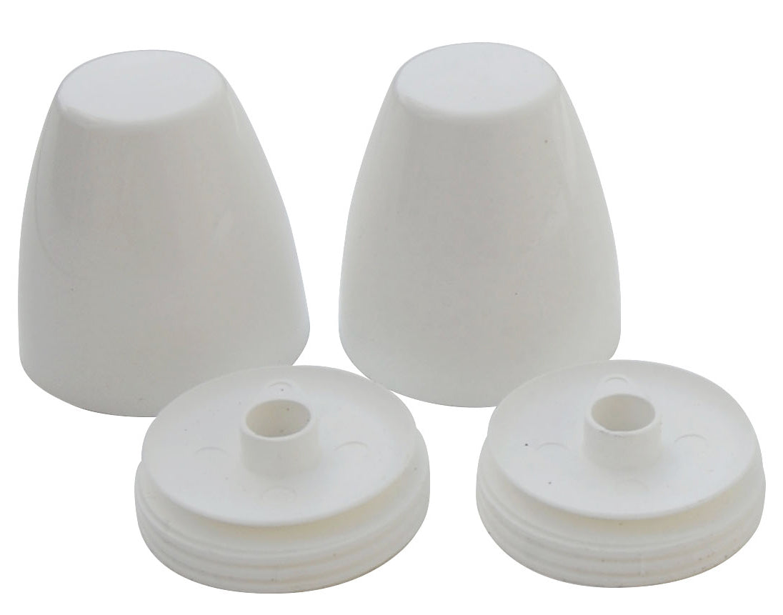 Sioux Chief SmartCap Screw-On Toilet Bolt Caps - White