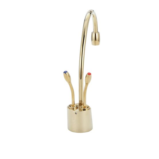 InSinkErator Indulge F-HC1100 Contemporary Instant Hot and Cold Faucet in French Gold - 44252H