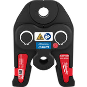 Black and red press jaw with 5/8" opening, circular contact points, and Streamline ACR branding for M18 FORCE LOGIC tools.