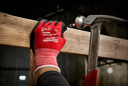 Milwaukee 48-22-8901 Medium Red Nitrile Dipped Work Gloves