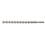Milwaukee SDS-Plus rotary hammer drill bit with two cutting edges and cylindrical shank.