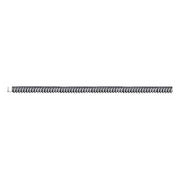 Long metal plunger rod with ribbed surface and small connector end on left side.
