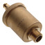 Brass automatic air vent with 1/2 inch NPT connection fitting, cylindrical body with threaded ports.