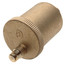Brass automatic air vent with 1/2 inch NPT connection, cylindrical body design.