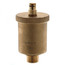 Brass automatic air vent with 1/2 inch NPT connection and threaded cap.