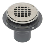 Oatey Shower Drain Pvc W-Strainer in Polished Stainless Steel - 42260