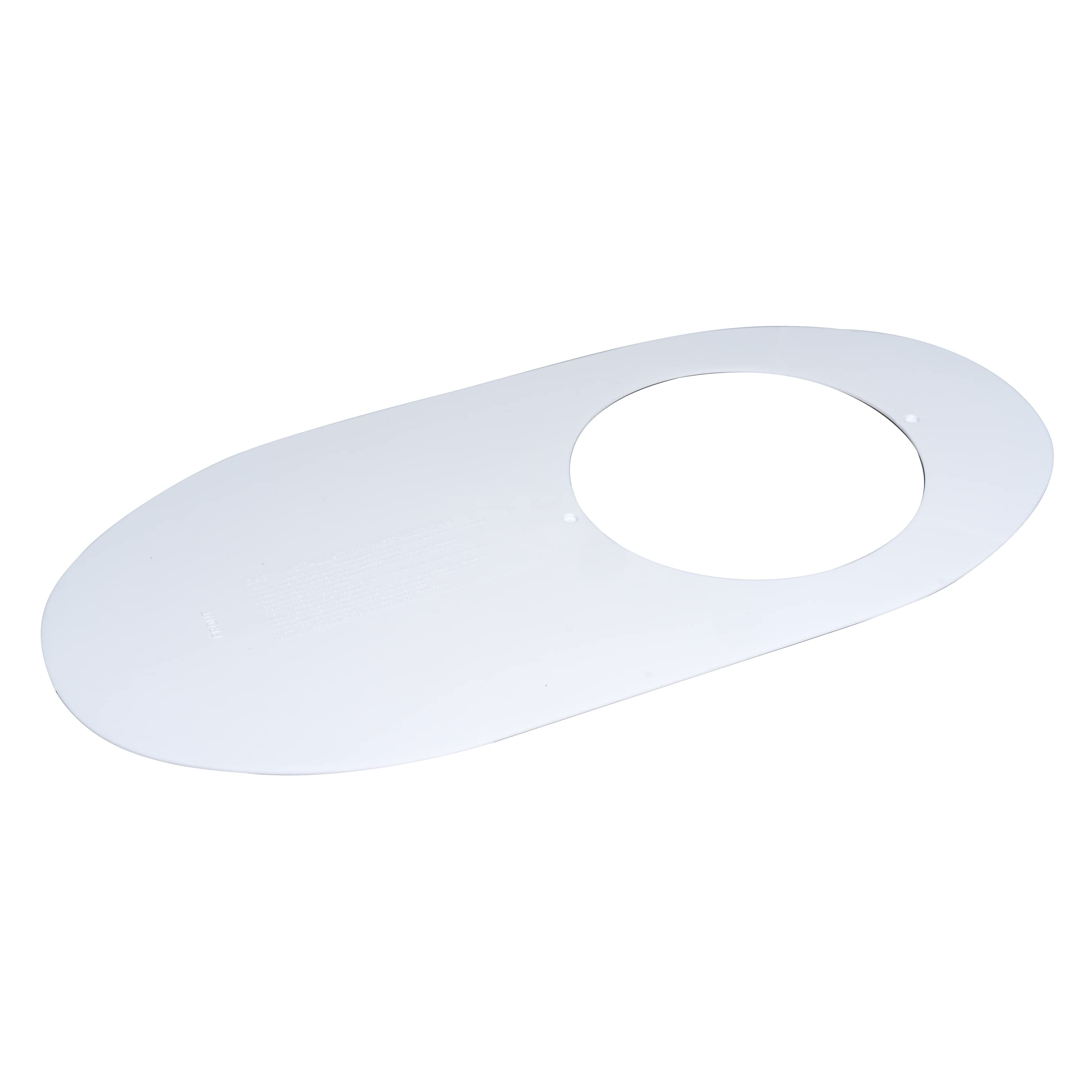 Oatey Round Nose Toilet Base Plate for Floor Sealing in White - 31259