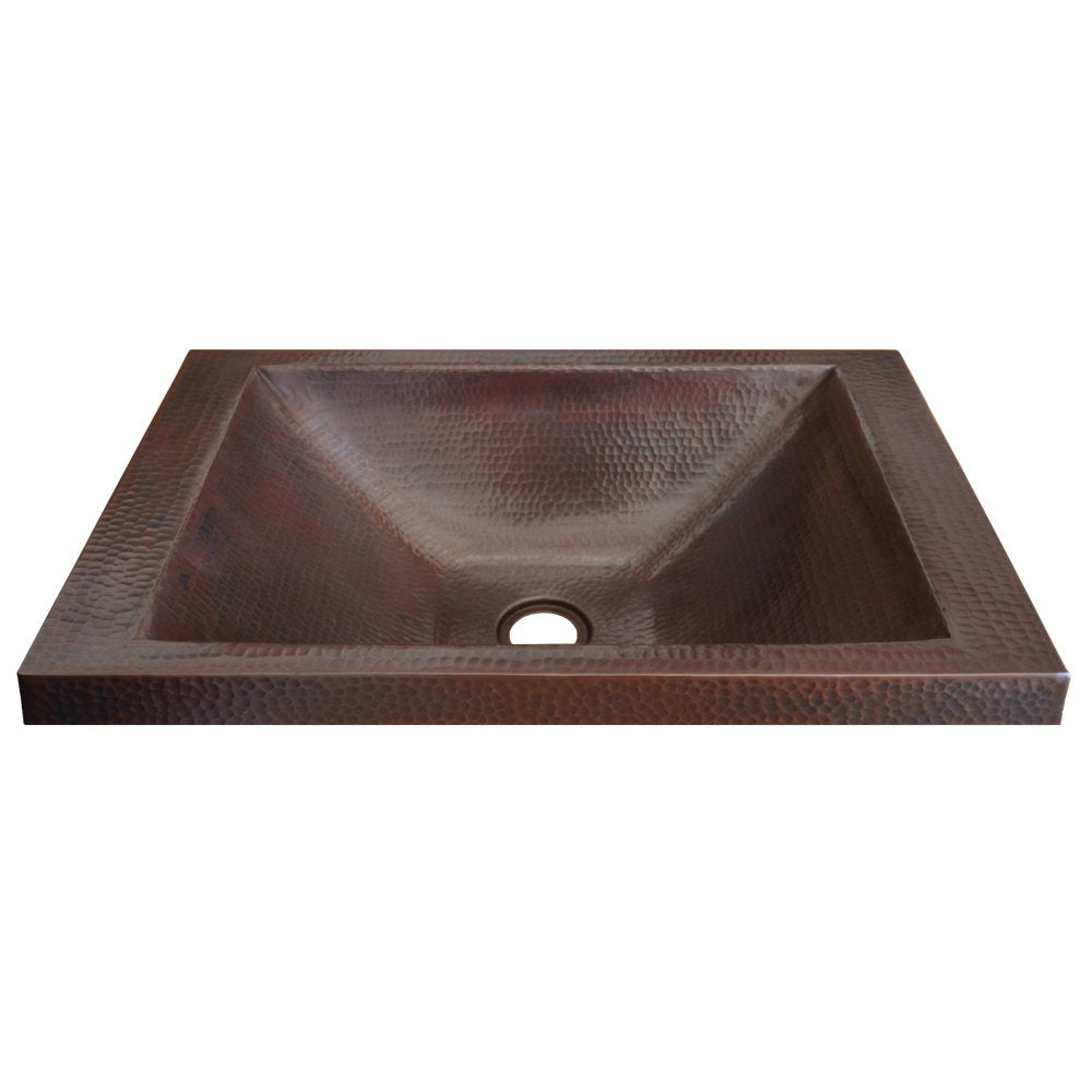 Native Trails CPS242 HANA: Hammered Copper Self-Rimming Bathroom Sink