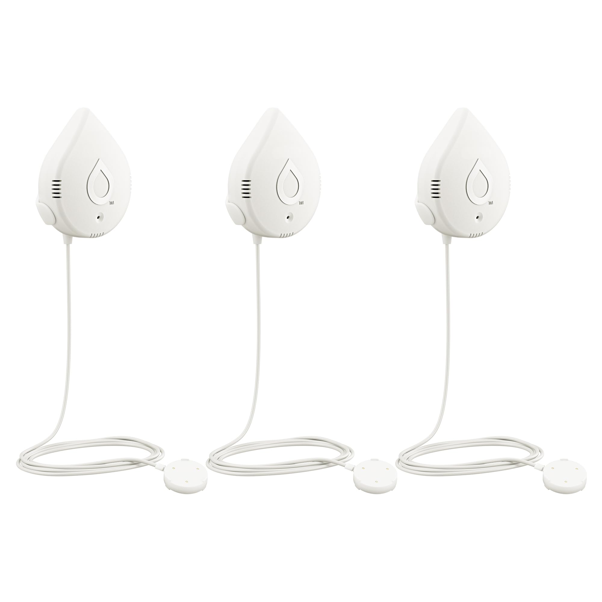 Moen Flo 1.25 in. Smart Water Leak Detector with Automatic Water Shutoff Valve with Smart Water Detector (3-Pack)