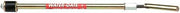 Brass water shut-off tool with black grip handle and red "Water Gate" label on shaft.